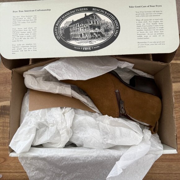 Frye Sacha Moto Shootie Cashew Bootie - Picture 14 of 14